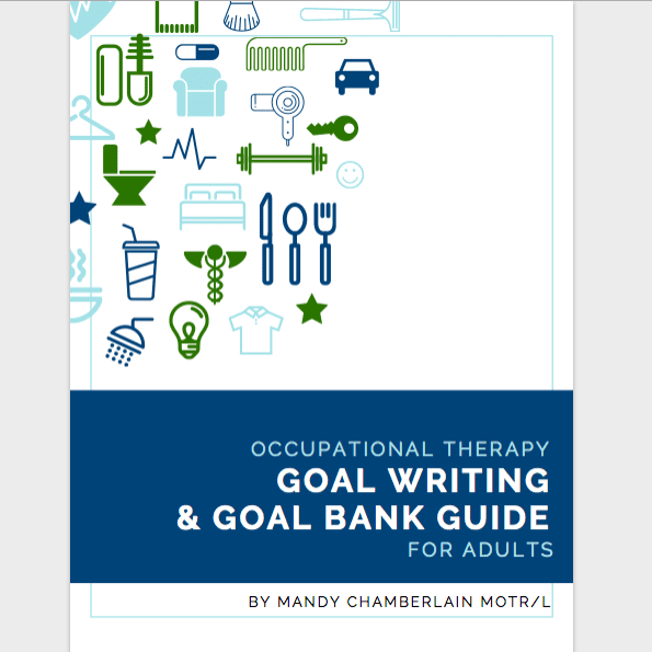 Learn easy occupational therapy goal writing, outcome measures and OT goal bank of examples! OT goal writing is easy when you use a proven system to create easy to follow treatment plans.