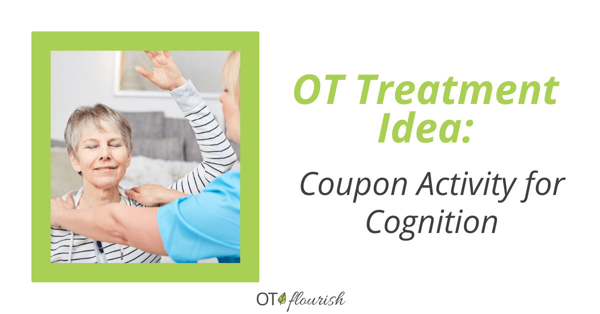 OT Treatment Idea: Coupon Activity for Cognition