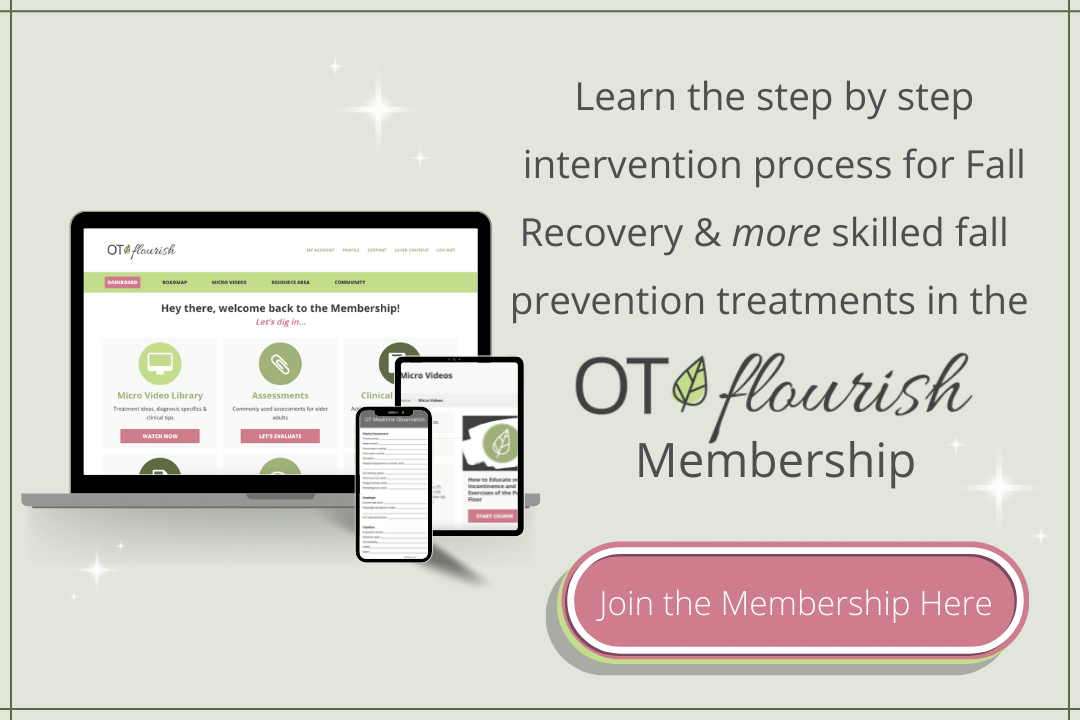 Join the OT Flourish membership for help when working with older adults