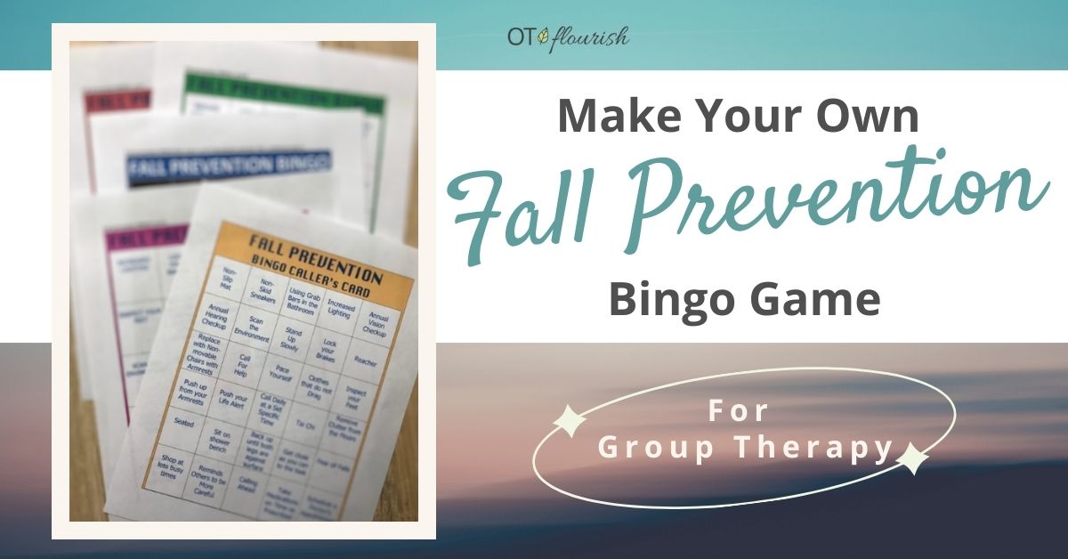 Fall Prevention Bingo for Occupational Therapy Group Interventions | OTflourish.com